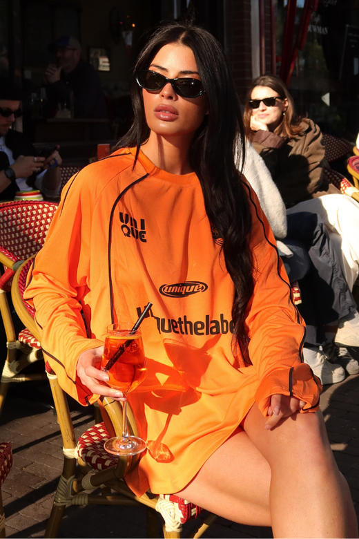 Ama Longsleeve - Orange/Black