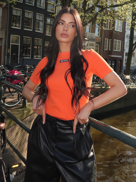 Unique The Label Jill Short Sleeve - Orange Jill Short Sleeve - Orange