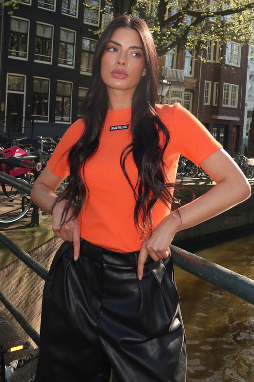 Jill Short Sleeve - Orange