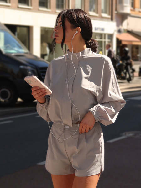 Unique The Label Gigi Jacket - Light Grey Gigi Jacket - Light Grey