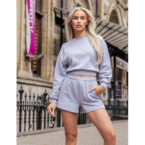 Unique The Label Peggy Cropped Sweater - Vintage Blue