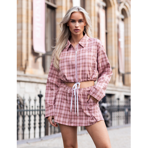 Unique The Label Leyla Jacket - Pink Check
