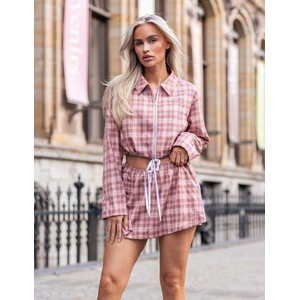 Unique The Label Leyla Skirt - Pink Check