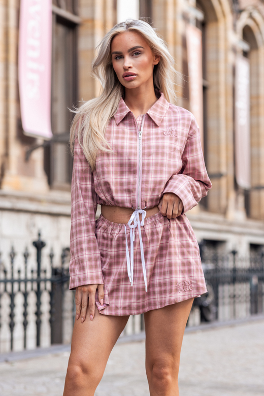 Leyla Skirt - Pink Check