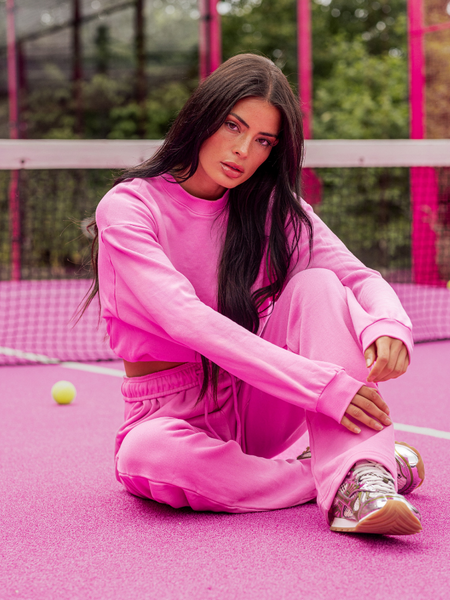Peggy Cropped Sweater - Bubblegum