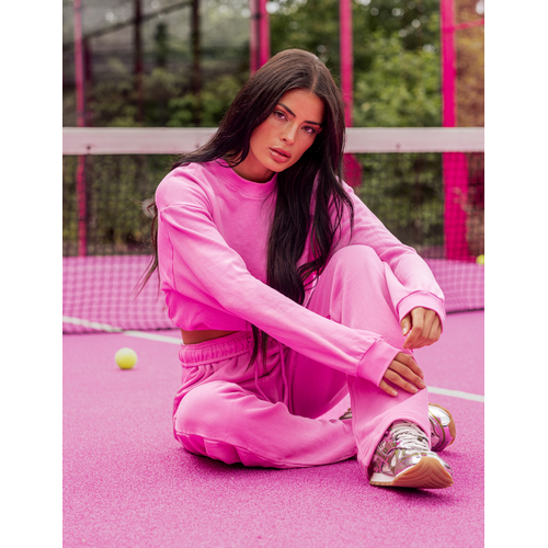 Unique The Label Peggy Cropped Sweater - Bubblegum