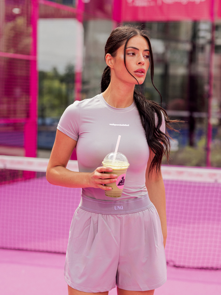Unique The Label Giselle Short Sleeve - Light Grey Giselle Short Sleeve - Light Grey