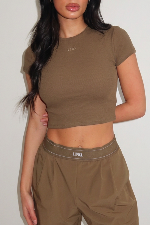 Gill Crop Tee - Olive