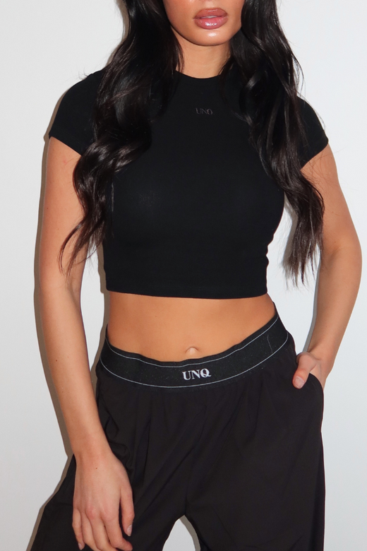 Gill Crop Tee - Black