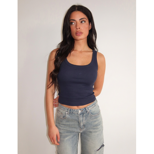 Unique The Label Gill Tank Top - Navy Unique The Label Gill Tank Top - Navy
