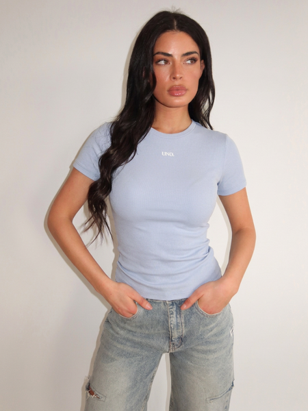 Unique The Label Dana Short Sleeve - Vintage Blue Dana Short Sleeve - Vintage Blue