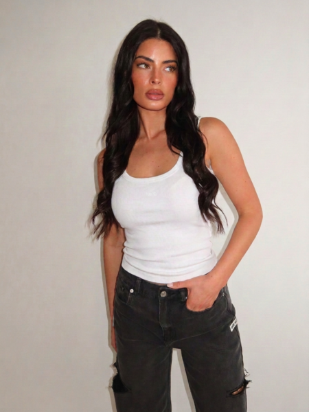 Unique The Label Gill Tank Top - White Gill Tank Top - White