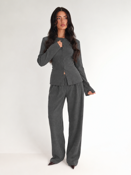 Unique The Label Hailey Pants - Grey Melee Hailey Pants - Grey Melee