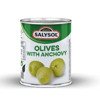 Dosen mit gefüllten Oliven