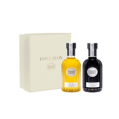 Chateau d'Estoublon Tisch-Duo Olivenöl und Balsamico-Essig