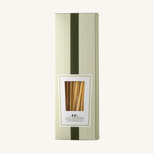 Galantino 100% Durum pasta, brons getrokken, langzaam gedroogd Galantino 100% Durum pasta, brons getrokken, langzaam gedroogd