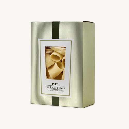 Galantino 100% Durum pasta, brons getrokken, langzaam gedroogd Galantino 100% Durum pasta, brons getrokken, langzaam gedroogd