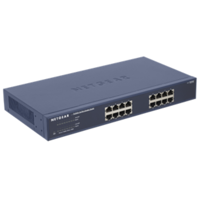 Netgear PROSAFE JGS516V2 Switch - onbeheerd - 16 x 10/100/1000