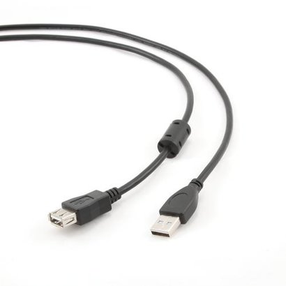 Gembird 1.8m USB 2.0 A M/FM USB-kabel 1,8 m USB A Zwart