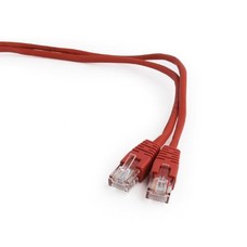 Gembird PP12 1m netwerkkabel rood UTP CAT5e