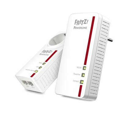 AVM FRITZ!Powerline 1260E WLAN Set International 1200 Mbit/s Ethernet LAN Wi-Fi Wit 2 stuk(s)