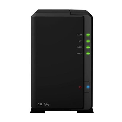 Synology DiskStation DS218play RTD1296 Ethernet LAN Compact Zwart NAS