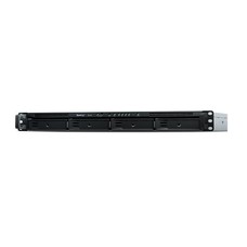 Synology RX418 disk array Rack (1U) Zwart, Grijs