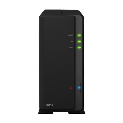 Synology  DiskStation DS118 data-opslag-server RTD1296 Ethernet LAN Compact Zwart NAS