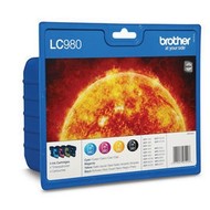 Brother LC-980VALBP inktcartridge Origineel Zwart, Cyaan, magenta, Geel 4 stuk(s)