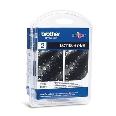 Brother LC-1100HYBKBP2 inktcartridge Origineel Zwart Multipack 2 stuk(s)