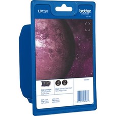 Brother LC-1220BKBP2 inktcartridge Origineel Zwart Multipack 2 stuk(s)