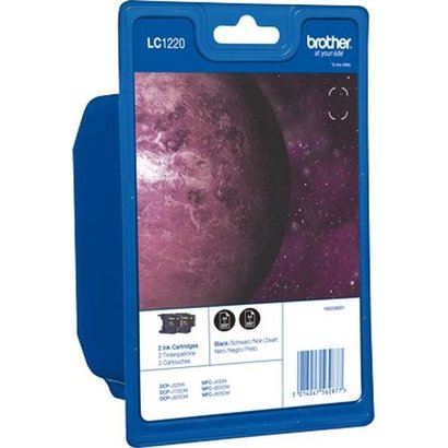 Brother  LC-1220BKBP2 inktcartridge Origineel Zwart Multipack 2 stuk(s)