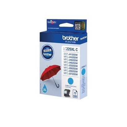 Brother  LC-225XLC inktcartridge Origineel Cyaan 1 stuk(s)