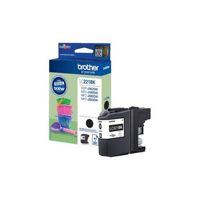 Brother LC-221BK inktcartridge Origineel Zwart 1 stuk(s)
