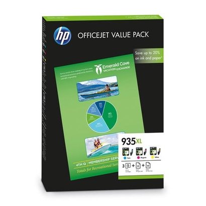 HP 935XL Office Value Pack Origineel Cyaan, Magenta, Geel 3 stuk(s)