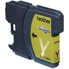 Brother LC-1100Y Yellow Ink Cartridge Blister Pack Origineel Geel