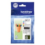 Brother LC-3217VAL inktcartridge Origineel Zwart, Cyaan, Magenta, Geel