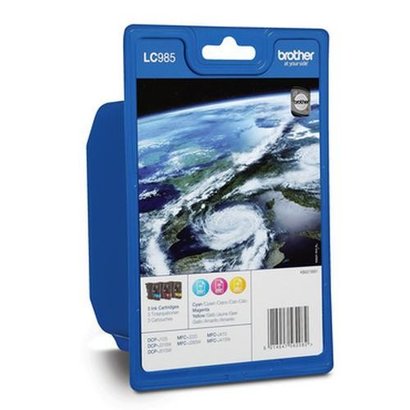 Brother LC-985RBWBP inktcartridge Origineel Cyaan, Magenta, Geel 3 stuk(s)
