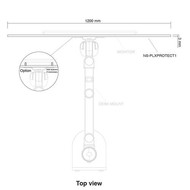 Newstar Transparant veiligheidsscherm voor een beschermde werkplek 120x74