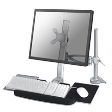 Newstar Flatscreen keyboard & mouse Desk Mount (clamp) Silver 10-24i