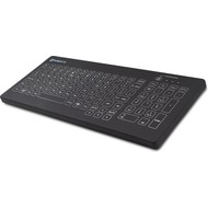 Purekeys Black Medical Keyboard 104 keys IP66, compact size, wireless