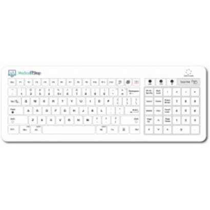 Purekeys Medical keyboard 87 keys, Fixed Angle, Touchpad, IP66, USB