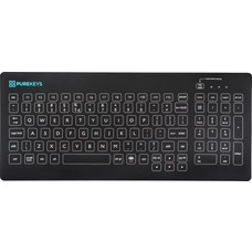 Purekeys Black Medical keyboard 104 keys, Fixed Angle, IP66, USB