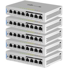 Ubiquiti UniFi Switch, 8-Port. 60W, 5-Pack