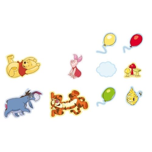 Winnie de Poeh Winnie de Poeh Foam Muurstickers - 10 stuks - Decofun