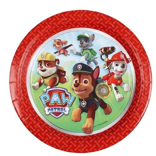 Paw Patrol 8 Paw Patrol Feestbordjes 23 cm