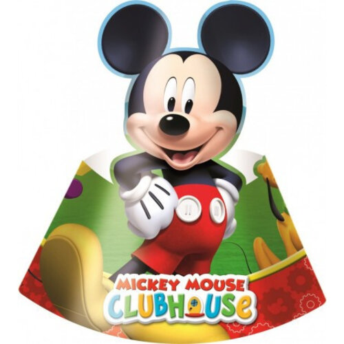 Mickey Mouse 6 Mickey Mouse Feesthoedjes - Disney