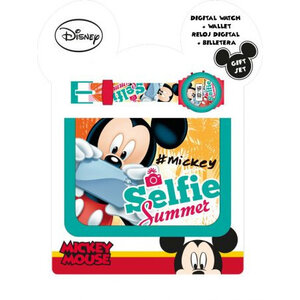 Mickey Mouse Mickey Mouse Giftset : Horloge met Portemonnee