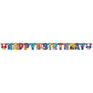 Super Mario Super Mario Bros Letterslinger Happy Birthday