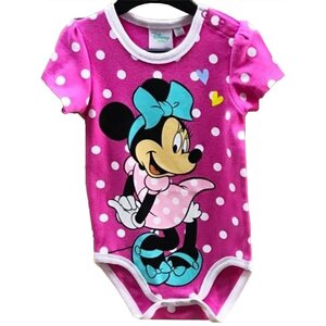 Minnie Mouse Minnie Mouse Rompertje Roze Korte Mouw - Disney Baby